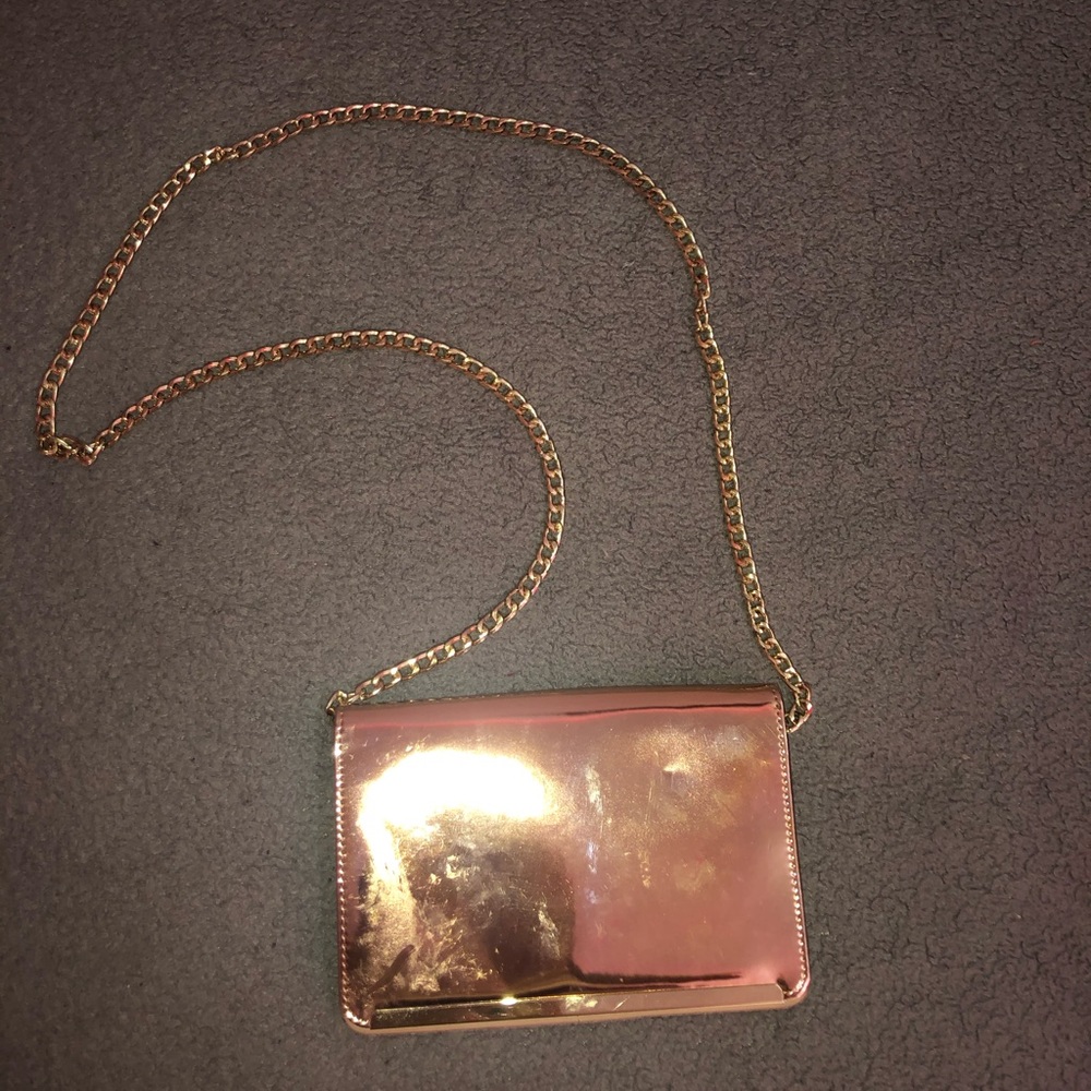 rose pink mini shoulder bag